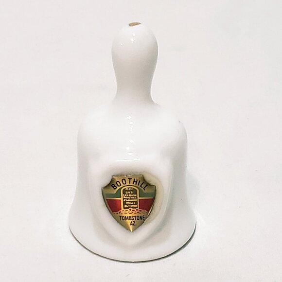 Boothill Tombstone Arizona Miniature Bell Porcelain Vintage 2" Souvenir - Picture 1 of 7